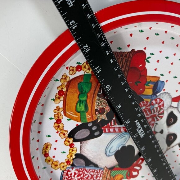 Retro Christmas Metal Cookie Trays Holiday Kitchen Decor Cookie Exchange Swap - Picture 11 of 16